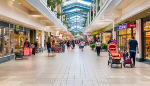 shopping at outlet malls
